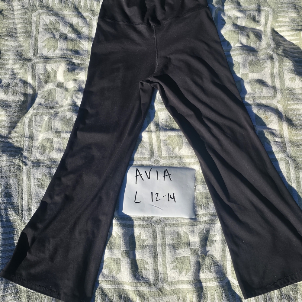 Avia Black Flare Pants Size L - Picture 5 of 5